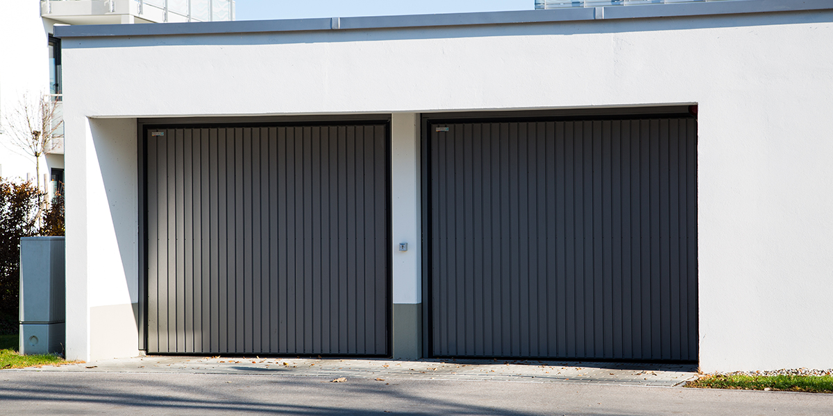 Porte de garage basculante horizontale